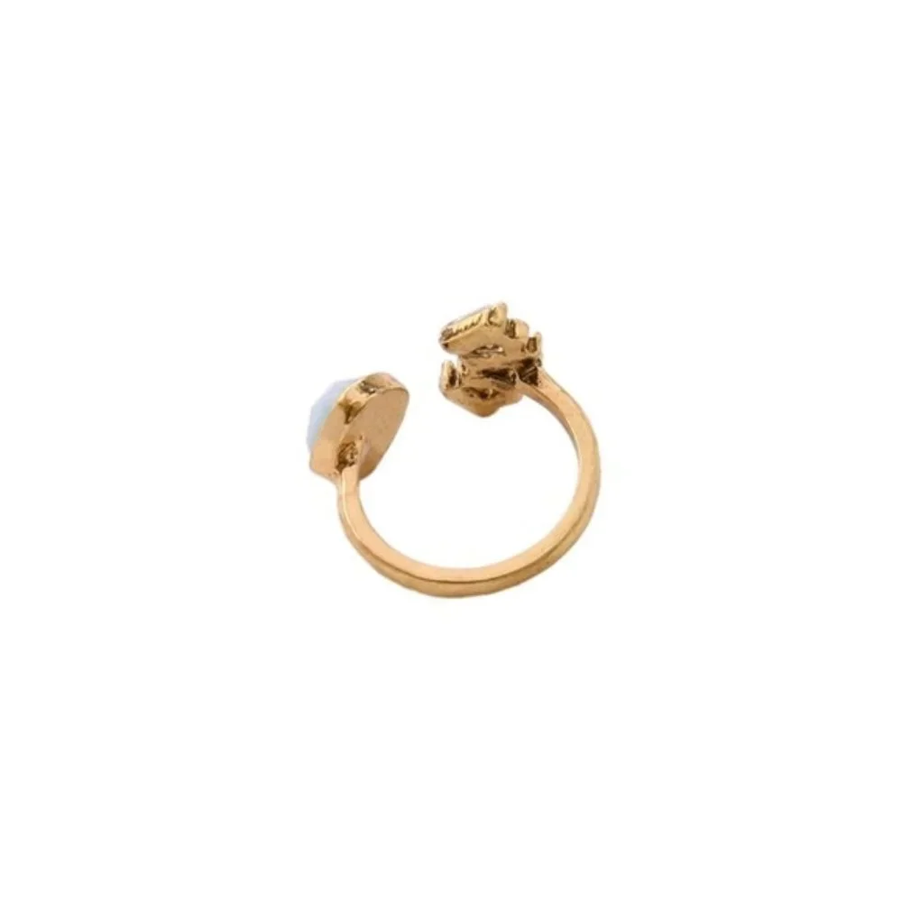 Stone + Crystal Wrap Around Ring